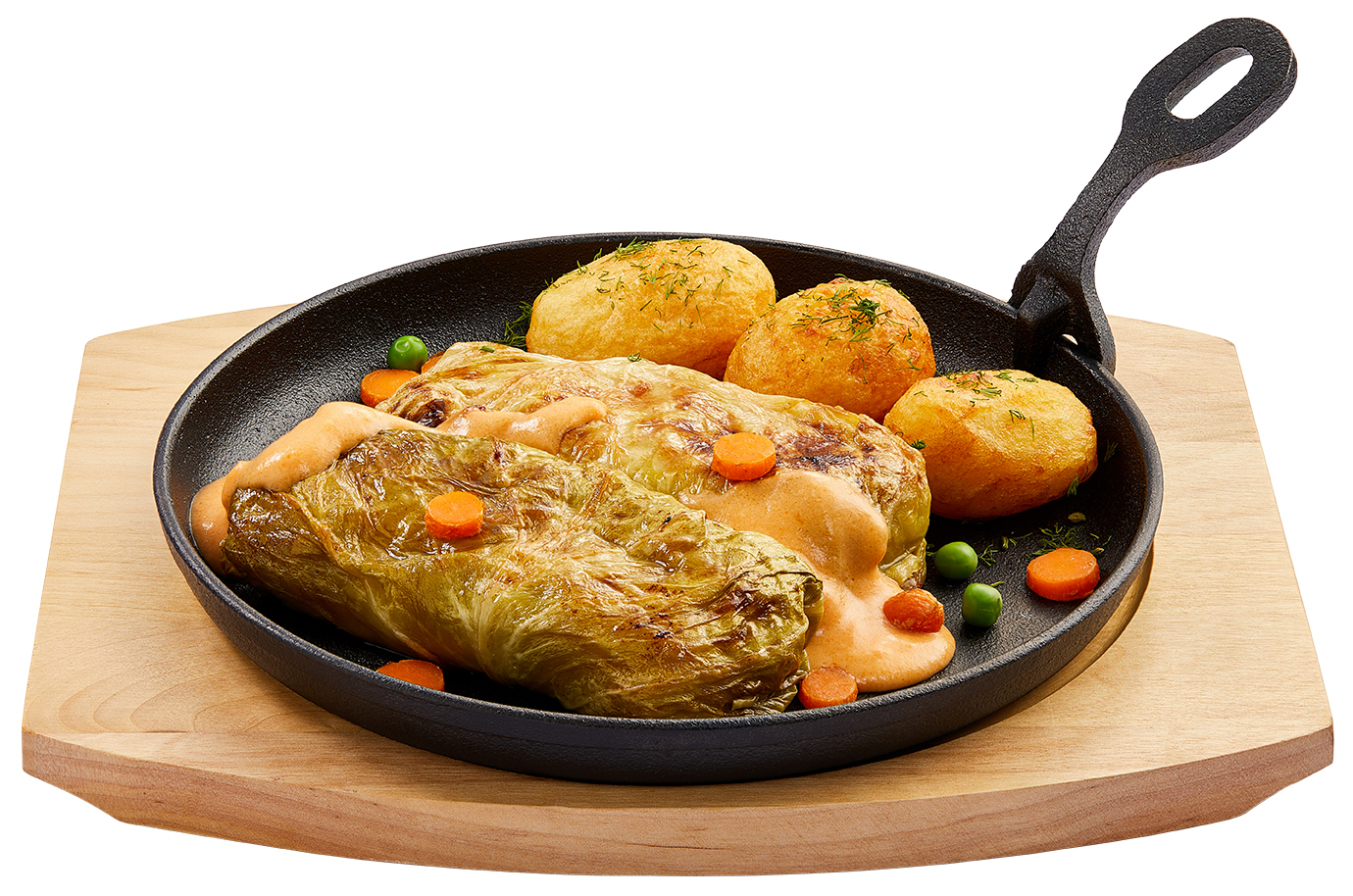 Balandėliai su virtomis bulvėmis