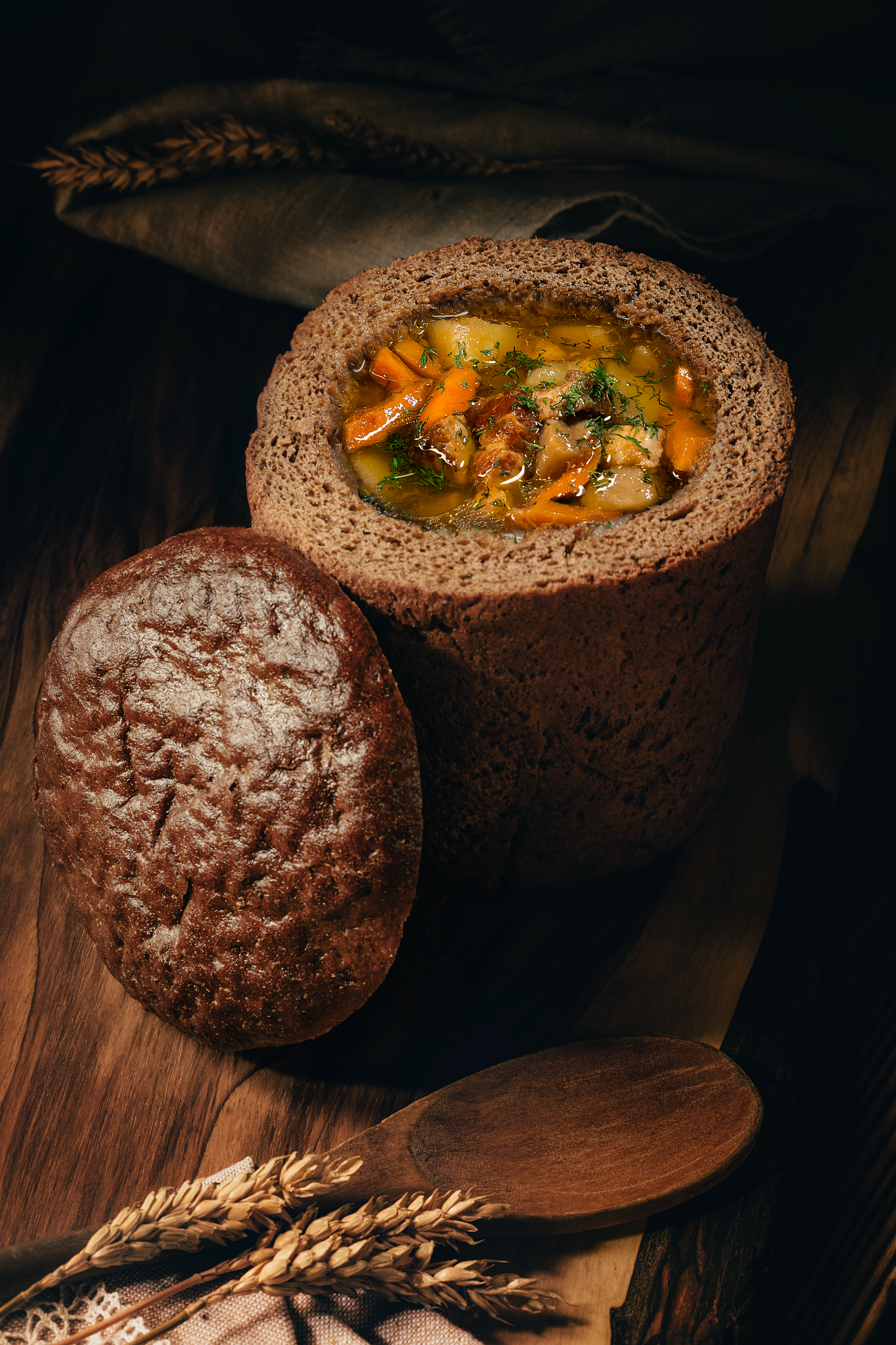 Firminė baravykienė su rūkyta šonine