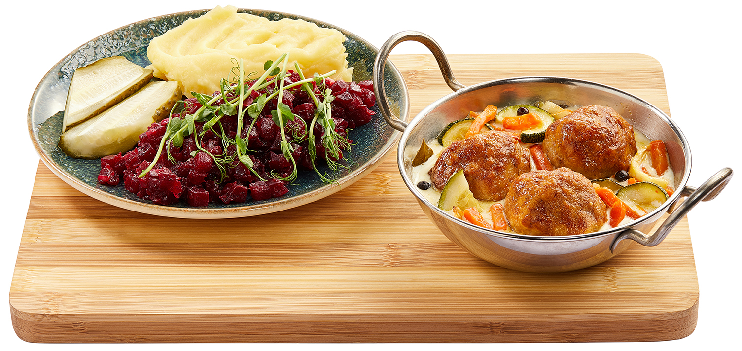 Kalakutienos kukuliai šakninių daržovių padaže