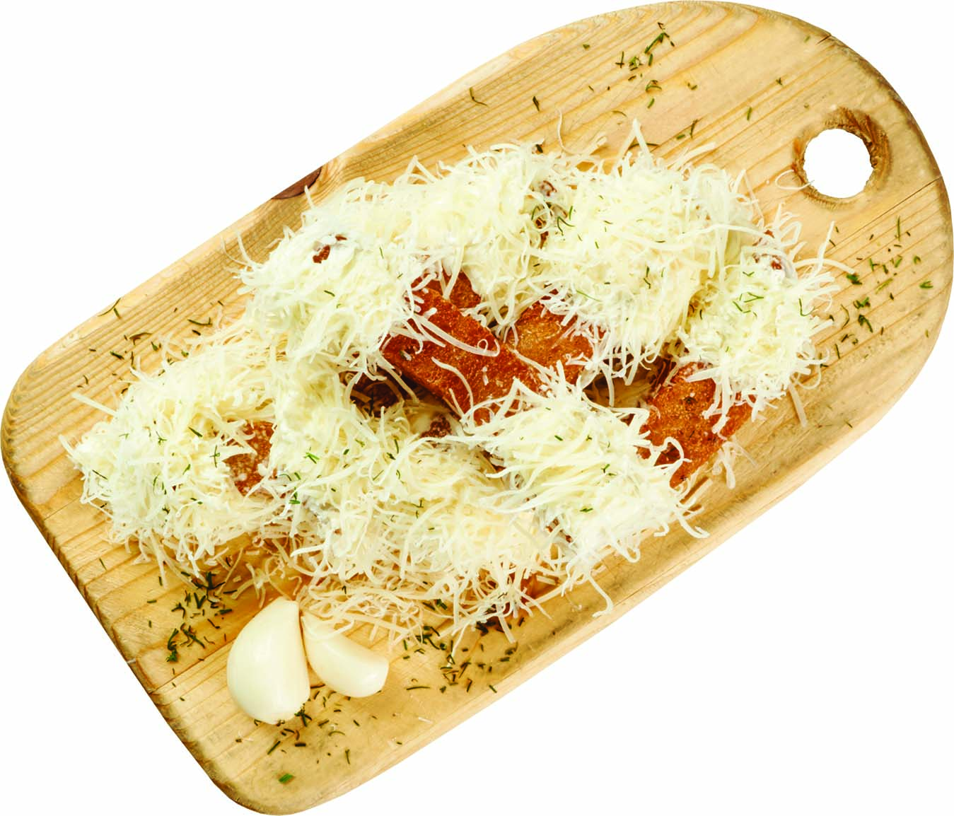 Skrudinta duona su sūriu